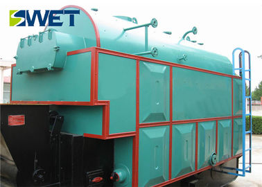 15T Longitudinal Chain Grate Steam Boiler 150℃ Exhaust Temperature