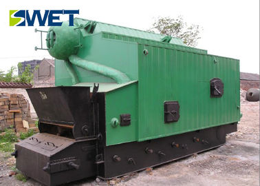 15T Longitudinal Chain Grate Steam Boiler 150℃ Exhaust Temperature